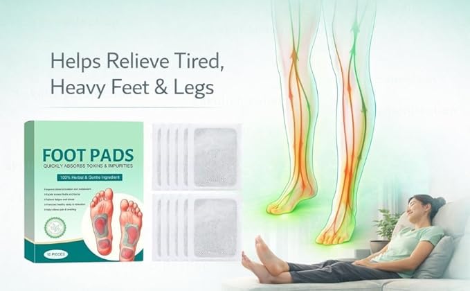 Ayurvedic Detox Foot Pads Buy 1 Get 1 Free 100% Herbal & Gentle Ingredient ( Pack of 10 )