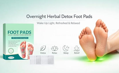 Ayurvedic Detox Foot Pads Buy 1 Get 1 Free 100% Herbal & Gentle Ingredient ( Pack of 10 )